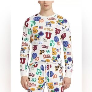 Polo Ralph Lauren Printed Waffle Top/M